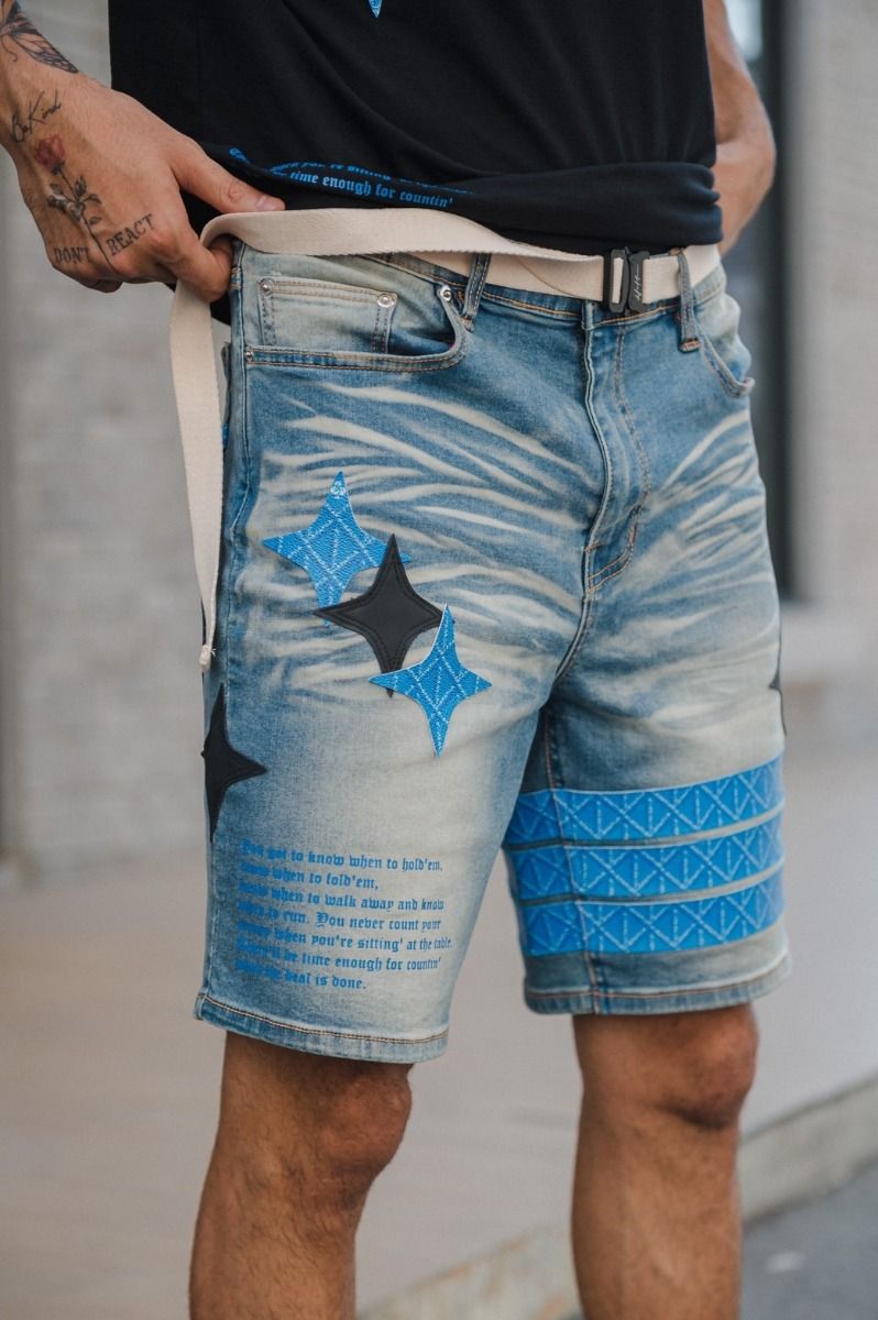 Monogram Denim Leather Belt Shorts - OBSOLETES DO NOT TOUCH 1AAUPC