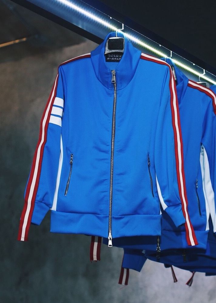 Blue track jacket