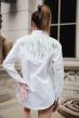 Egyptian Matrix Full Embroidered shirt white