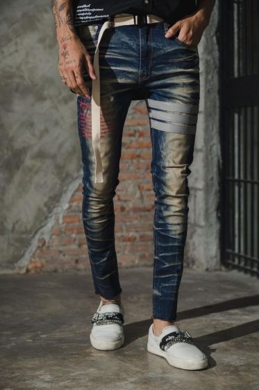 Rust Washed denim jeans 2022