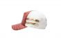 White Cap with Red Croc Gold Strap
