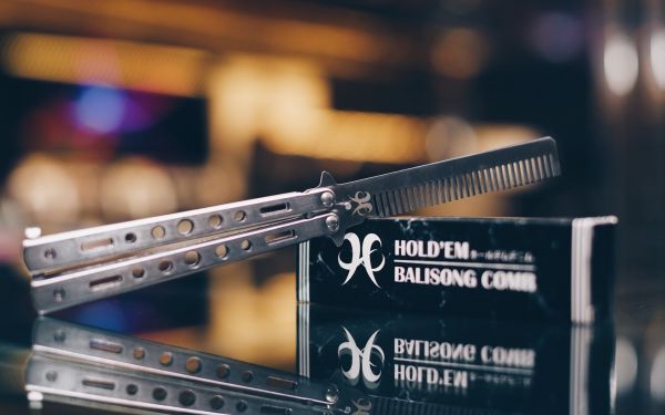 Hold'em Balisong Comb - Silver
