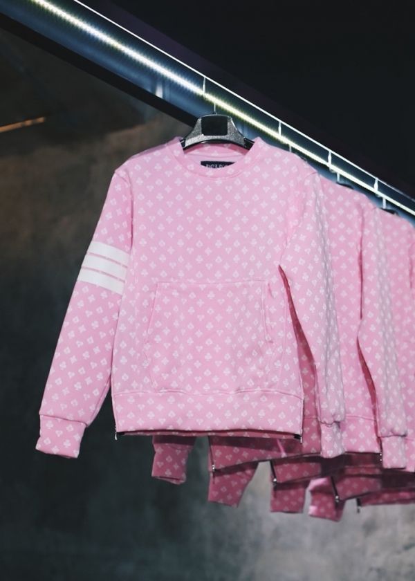 H8 Monogram Pink Sweater